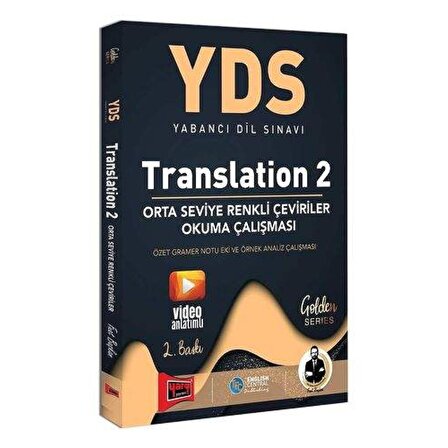 Yargı Yayınları YDS Translation 2 Orta Seviye Renkli Çeviriler Okuma Çalışması