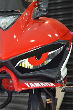 Motosiklet Sticker Kızgın Göz Far Gözü Far Filesi Yzf R25 2015-2018 Uyumlu
