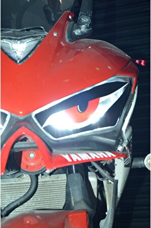 Motosiklet Sticker Kızgın Göz Far Gözü Far Filesi Yzf R25 2015-2018 Uyumlu