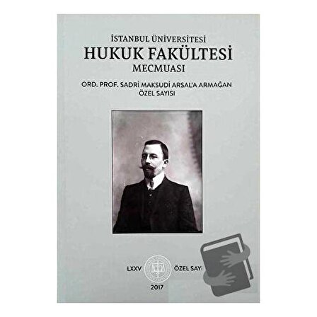 İstanbul Üniversitesi Hukuk Fakültesi Mecmuası / Ülke Kitapları / Kolektif