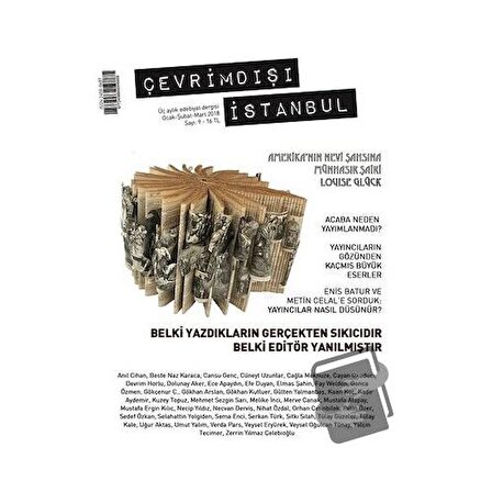 Çevrimdışı İstanbul Üç Aylık Edebiyat Dergisi Sayı: 9 Ocak Şubat Mart 2018 /