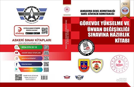 Jandarma Genel Komutanlığı Devlet Memuru Görevde Yükselme Sınavı Hazırlık Kitabı