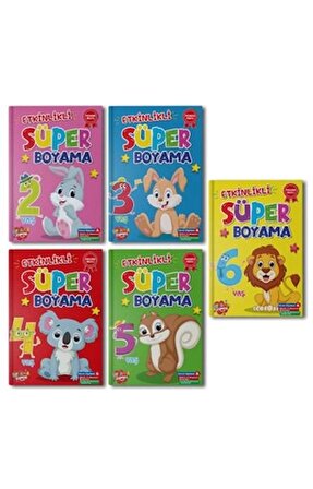 Süper Boyama 10 set+1 Set (55 Kitap)