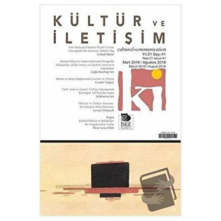 Kültür ve İletişim Sayı: 41 / İmge Kitabevi Yayınları