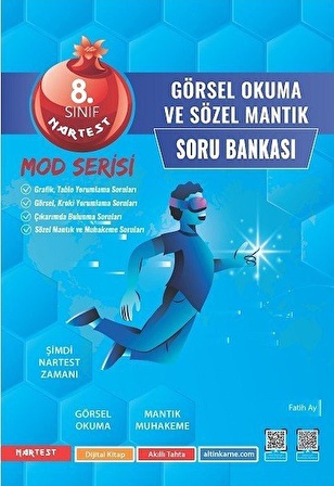 Nartest 8.Sınıf LGS Mod Görsel Okuma Ve Sözel Mantık Soru Bankası - Nartest MOD