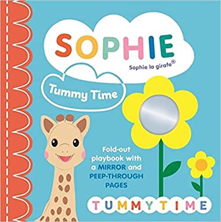 Sophie la girafe: Tummy Time: A fold-out playbook with a mirror and peep-through pages Board book