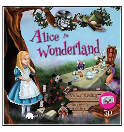 Alice in Wonderland ( Kitap + Sanal Gerçeklik (VR) ekli Box Set: KİTAP, Gözlük, Harita, Çıkartmalar)