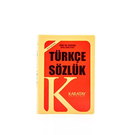 Türkçe Sözlük Plastik Kapak Sarı, 400 syf, 10x14cm, Plastik Kapak, Yeni Basım!