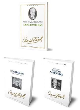 Necip Fazıl Kısakürek Ulu Hakan+Sultan Vahidüddin+Abdülhamid Han Set 3 Kitap