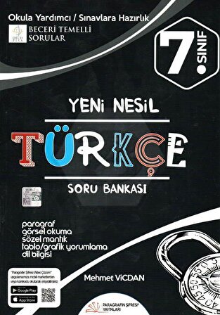 Paragrafın Şifresi 7. Sınıf Türkçe Yeni Nesil Soru Bankası