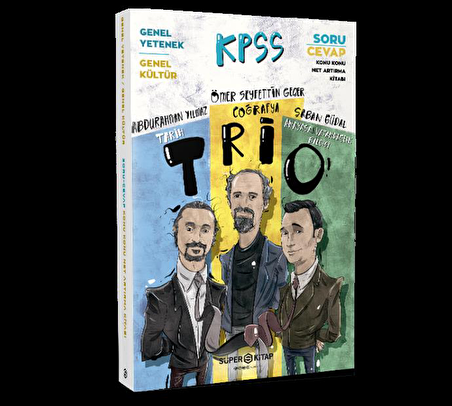 KPSS Tarih-Coğrafya-Anayasa ve Vatandaşlık Bilgisi Net Arttırma Kitabı Süper Memur Trio Süper Kitap 2022