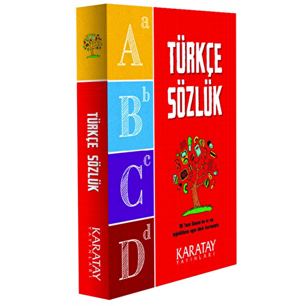 Türkçe Sözlük tdk yayınları 1. Hamur Karton Kapak 10x14cm, Renkli