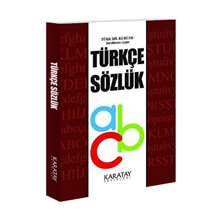 Türkçe Sözlük 2. Hamur Karton Kapak, 2 Renkli 12x16cm TDK ONAYLI!