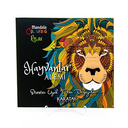 Mandala Hayvanlar Alemi Boyama Kitabı 72 Syf Yetişkin Stress low M.s KRT-33300