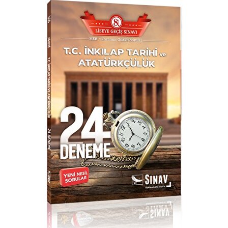 Sınav Yayınları 8. Sınıf Lgs T.C. İnkılap Tarihi Ve Atatürkçülük 24 Deneme