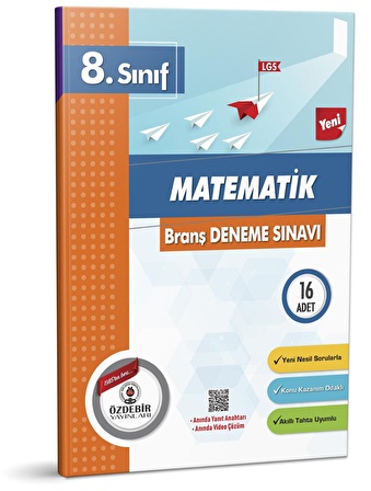 Özdebir Yayınları 8. Sınıf Matematik 16'Lı Branş Deneme