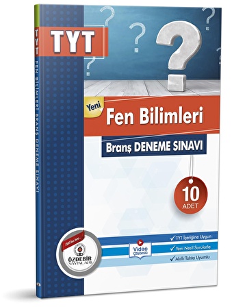 Özdebir Yayınları  Tyt Fen Bilimleri 10 Branş Deneme Sınavı