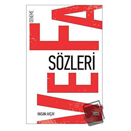 Veda Sözleri / Eşik Yayınları / Hasan Akçay