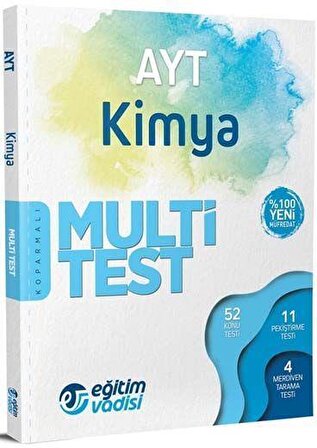 Eğitim Vadisi Yayınları Ayt Kimya Multi Test
