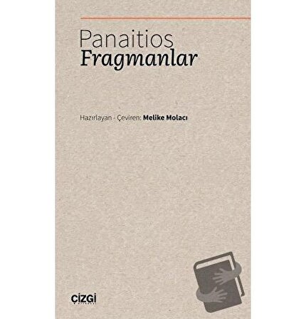 Panaitios   Fragmanlar / Çizgi Kitabevi Yayınları / Kolektif