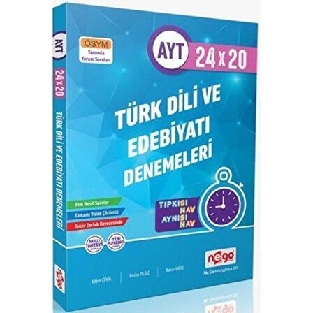 NEGO AYT EDEBİYATI 24X20 BRANŞ DENEME