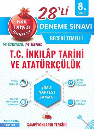 Nartest 8.Sınıf İnkılap Tarihi 28li Deneme Sınavı