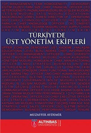 Türkiye'de Üst Yönetim Ekipleri / Dr. Muzaffer Aydemir
