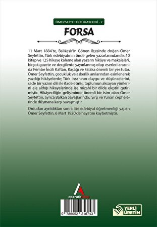 Forsa - Ömer Seyfettin - Aperatif Kitap Yayınları