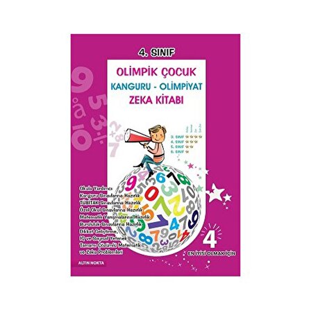 Altın Nokta 4.Sınıf Olimpik Çocuk Bilsem Kanguru Olimpiyat Zeka Kitabı