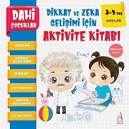 Dahi Çocuklar Aktivite Kitabı 3-4 Yaş / Sayılar / Kolektif