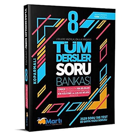 8.sınıf Martı Tüm Dersler Soru Bankası