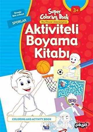 Aktiviteli Boyama Kitabı - Sporlar - Kolektif - Pogo Çocuk