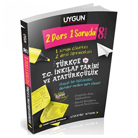 Sadık Uygun 8.Sınıf 2 Ders 1 Soruda Türkçe Ve T.C. İnkılap Tarihi Ve Atatürkçülük 8. Sınıf