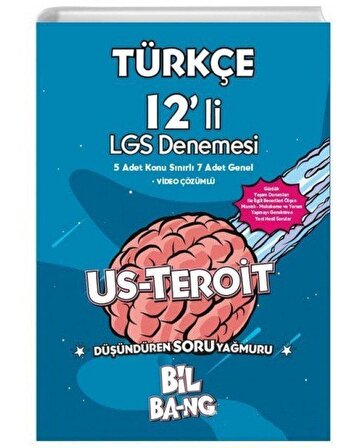 Kültür 8. Sınıf Türkçe Us-Teroit 12' Deneme