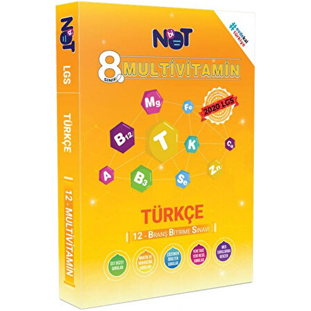 Bi Not Yayınları 8. Sınıf Türkçe Multivitamin 12 Deneme