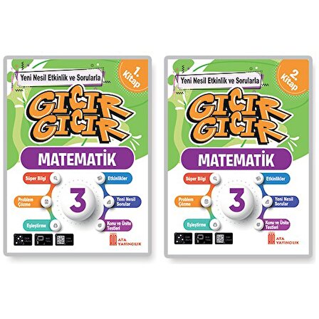 3. Sınıf Gıcır Gıcır Matematik 1 ve 2. Kitap (2'li kitap)