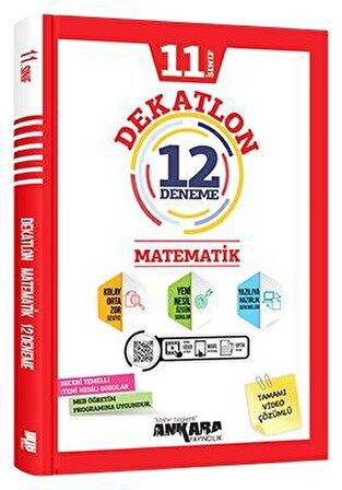 11. Sınıf Matematik Dekatlon 12 Deneme Ankara Yayıncılık