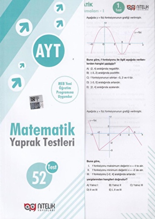 NİTELİK YKS AYT MATEMATİK YAPRAK TEST