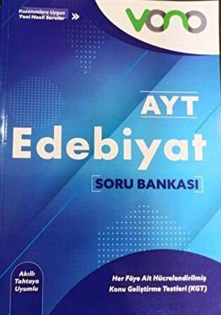 Vono Yayınları Ayt Edebiyat Soru Bankası