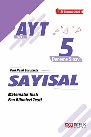 Nitelik Yayınları AYT Sayısal Özel 5 Deneme