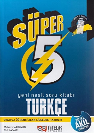 NİTELİK 5.SINIF YENİ NESİL SÜPER TÜRKÇE SORU KİTABI YENİ