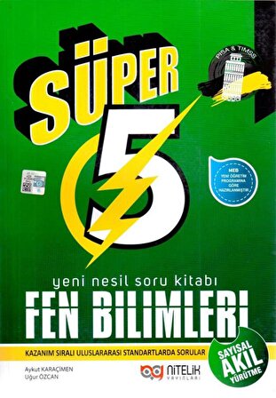 NİTELİK 5.SINIF YENİ NESİL SÜPER FEN BİLİMLERİ SORU KİTABI YENİ