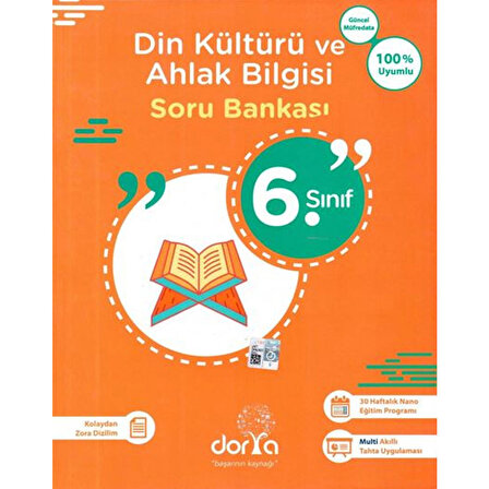 Dorya Yayınları 6. Sınıf Din Kültürü Ve Ahlak Bilgisi Soru Bankası