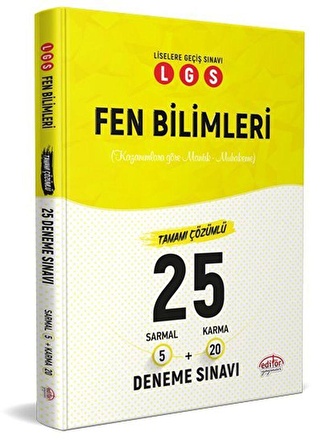 Editör 8. Sınıf Fen Bilimleri 25 Branş Deneme Sınavı