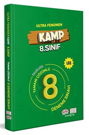 8.Sınıf Kamp Fenomen LGS Tamamı Çözümlü 8 Deneme Sınavı