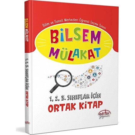 Editör Yayınları Bilsem Mülakat 1. 2. 3. Sınıflar İçin Ortak Kitap