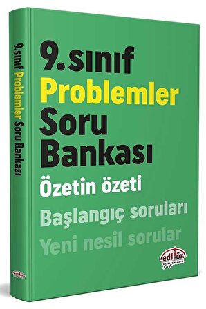 9. Sınıf Özetin Özeti Problemler Soru Bankası Editör Yayınevi