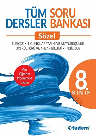 Tudem 8.Sınıf Sözel Tüm Dersler Soru Bankası