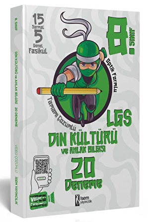 İsem Yayınları 8.Sınıf Din Kültürü ve Ahlak Bilgisi 20 Deneme