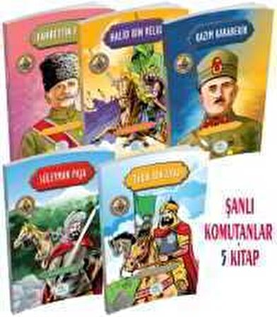 Şanlı Komutanlar - Hasan Yiğit - 5 Kitap Set - Maviçatı Yayınları